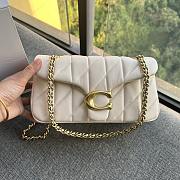 Coach Tabby Nappa Leather Shouder Bag In White - 6