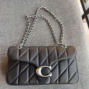Coach Tabby Nappa Leather Shouder Bag In Black