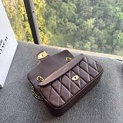 Coach Tabby Nappa Leather Shouder Bag In Burgundy  - 5