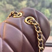 Coach Tabby Nappa Leather Shouder Bag In Burgundy  - 4