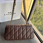 Coach Tabby Nappa Leather Shouder Bag In Burgundy  - 3