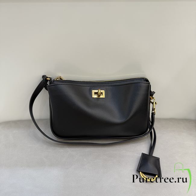 Balenciaga Rodeo Shoulder Bag Black - 1