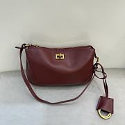 Balenciaga Rodeo Shoulder Bag Burgundy - 1