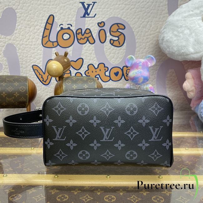 LOUIS VUITTON |  Locker Dopp Kit canvas Monogram Eclipse 01 - 1