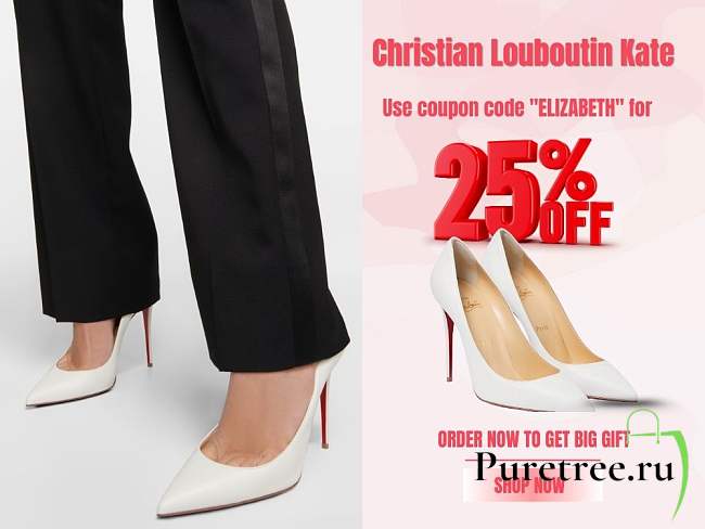 Christian Louboutin Kate for Women - White  - 1