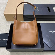YSL | Small Le 5 À 7 Shoulder Bag in Brown - 6