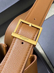 YSL | Small Le 5 À 7 Shoulder Bag in Brown - 3