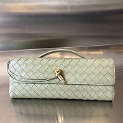 BOTTEGA VENETA | Andiamo Long Clutch In Light Green - 1