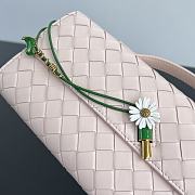 BOTTEGA VENETA | Flower Charm Andiamo Long Clutch In Light Pink - 6