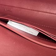 BOTTEGA VENETA | Flower Charm Andiamo Long Clutch In Burgundy - 6