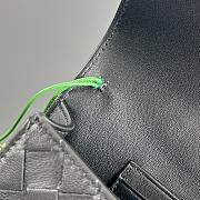 BOTTEGA VENETA | Flower Charm Andiamo Long Clutch In Black - 2