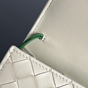 BOTTEGA VENETA | Flower Charm Andiamo Long Clutch In White - 5