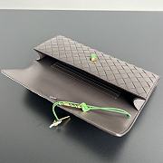BOTTEGA VENETA | Flower Charm Andiamo Long Clutch In Fondant - 6