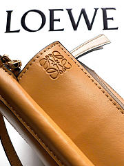 Loewe Mini Puzzle bag in classic calfskin gray / brown - 3