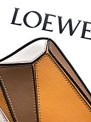 Loewe Mini Puzzle bag in classic calfskin gray / brown - 2
