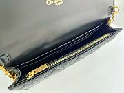 DIOR | Caro Pouch with Chain In Black - 2