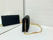 DIOR | Caro Pouch with Chain In Black - 4