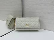 DIOR | Caro Pouch with Chain In White - 2