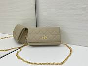 DIOR | Caro Pouch with Chain In Beige - 5