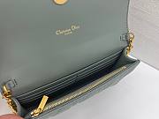 DIOR | Caro Pouch with Chain In Blue - 6
