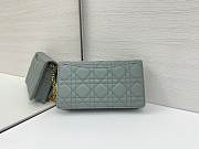 DIOR | Caro Pouch with Chain In Blue - 5