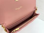 DIOR | Caro Pouch with Chain In Pink - 5