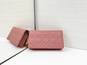 DIOR | Caro Pouch with Chain In Pink - 2