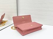 DIOR | Caro Pouch with Chain In Pink - 4