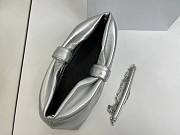 Jonathan Anderson Dior Bow Bag In Silver Size 30 - 6