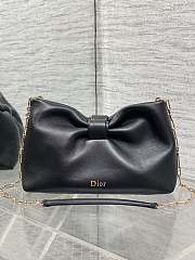 Jonathan Anderson Dior Bow Bag In Black Size 26 - 1
