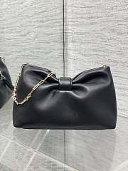 Jonathan Anderson Dior Bow Bag In Black Size 26 - 3