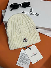 Moncler Hat In White Color - 1
