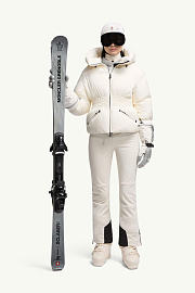 Moncler Women White Ski Trousers - 4