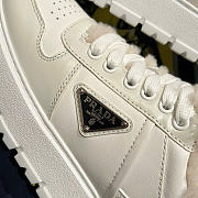 Prada leather x shearling sneakers - 6