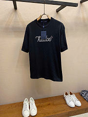 LOUIS VUITTON | Embellished Signature Short-Sleeved T-Shirt Black - 3