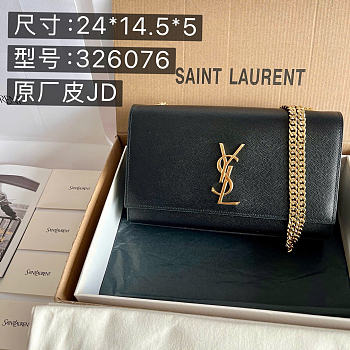 YSL | Saint Laurent Small Kate Shoulder Chain Bag Black