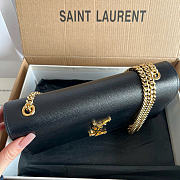 YSL | Saint Laurent Small Kate Shoulder Chain Bag Black - 6
