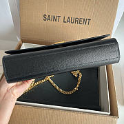 YSL | Saint Laurent Small Kate Shoulder Chain Bag Black - 4