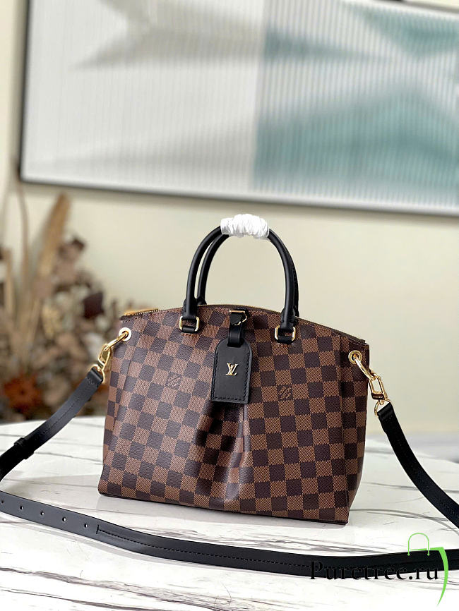 LOUIS VUITTON | Odeon Tote PM in Damier Ebene canvas  - 1