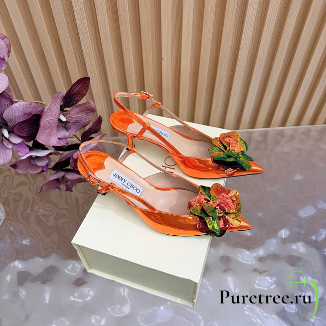 Jimmy Choo pointed-toe slingback heels - 1