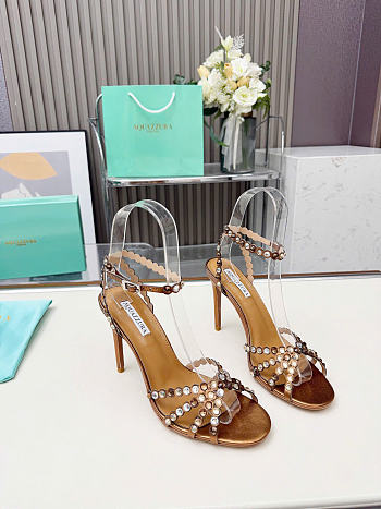 Aquazzura 90mm embellished scalloped-edges heeled sandals 02