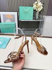 Aquazzura 90mm embellished scalloped-edges heeled sandals 02 - 6