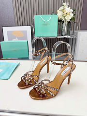 Aquazzura 90mm embellished scalloped-edges heeled sandals 02 - 2