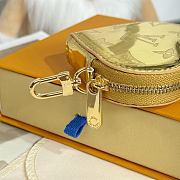 LOUIS VUITTON | Monogram Miroir Heart Coin Purse Gold - 6
