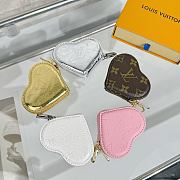 LOUIS VUITTON | Monogram Miroir Heart Coin Purse Pink - 4