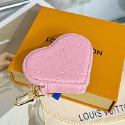 LOUIS VUITTON | Monogram Miroir Heart Coin Purse Pink - 3