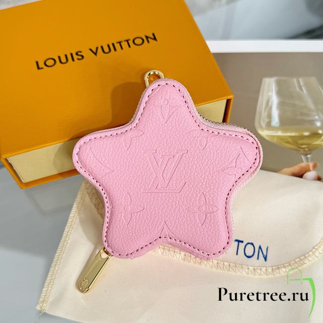 LOUIS VUITTON | Spark Coin Monogram Empreinte Wallet in pink - 1