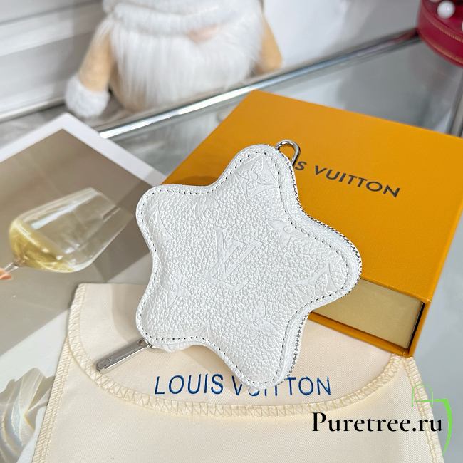 LOUIS VUITTON | Spark Coin Monogram Empreinte Wallet in white - 1