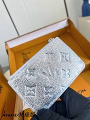LOUIS VUITTON | Romy Card Holder MONOGRAM EMPREINTE Silver - 1