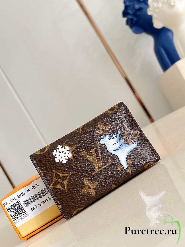 LOUIS VUITTON | Slim Card Holder Monogram Snowy Pearl - 1